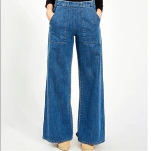Loup Washed Indigo Long Sabrina Jeans